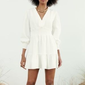 Zara linen blend dress